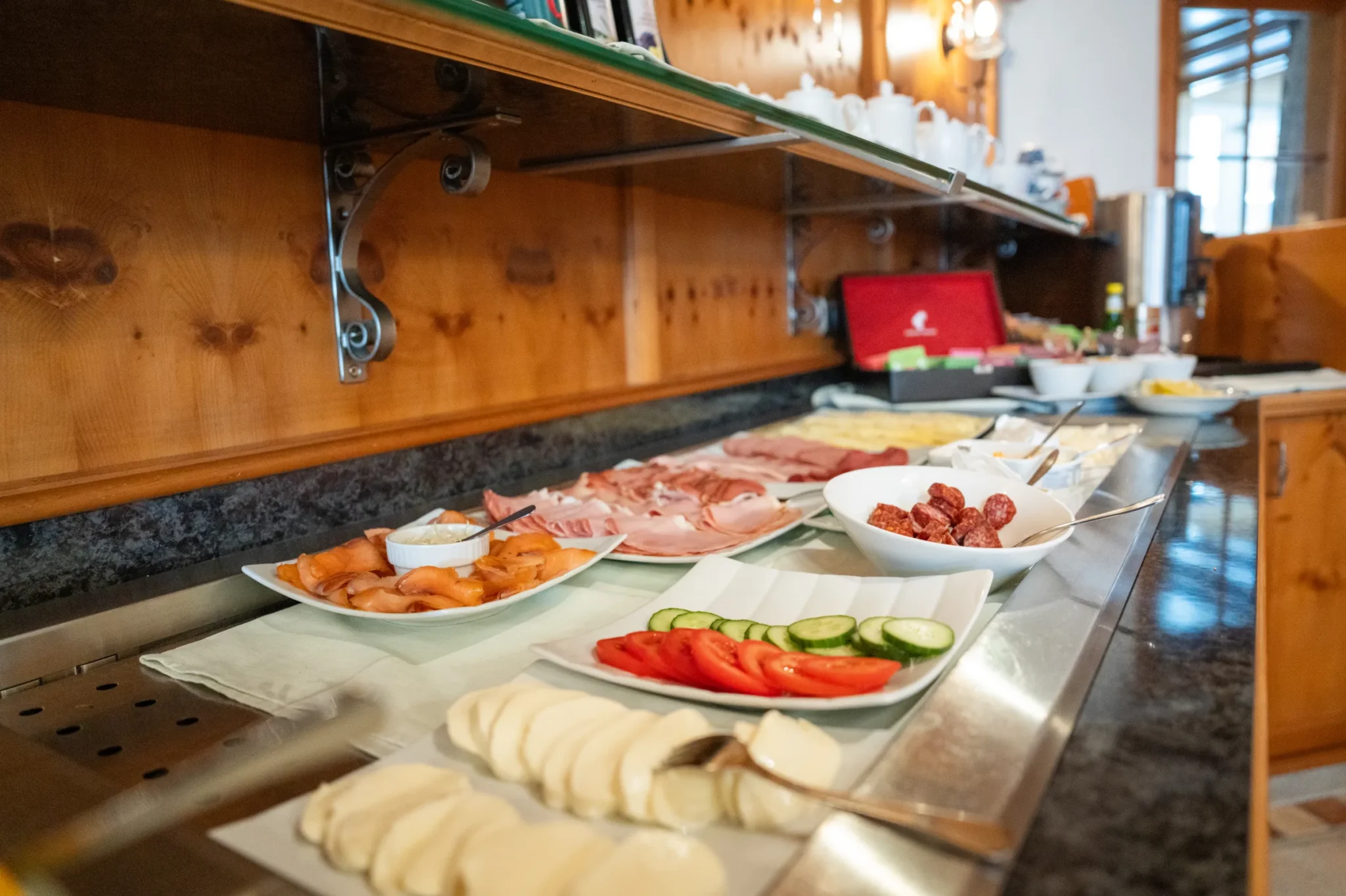 Frühstücksbuffet im Hotel Castel Ischgl