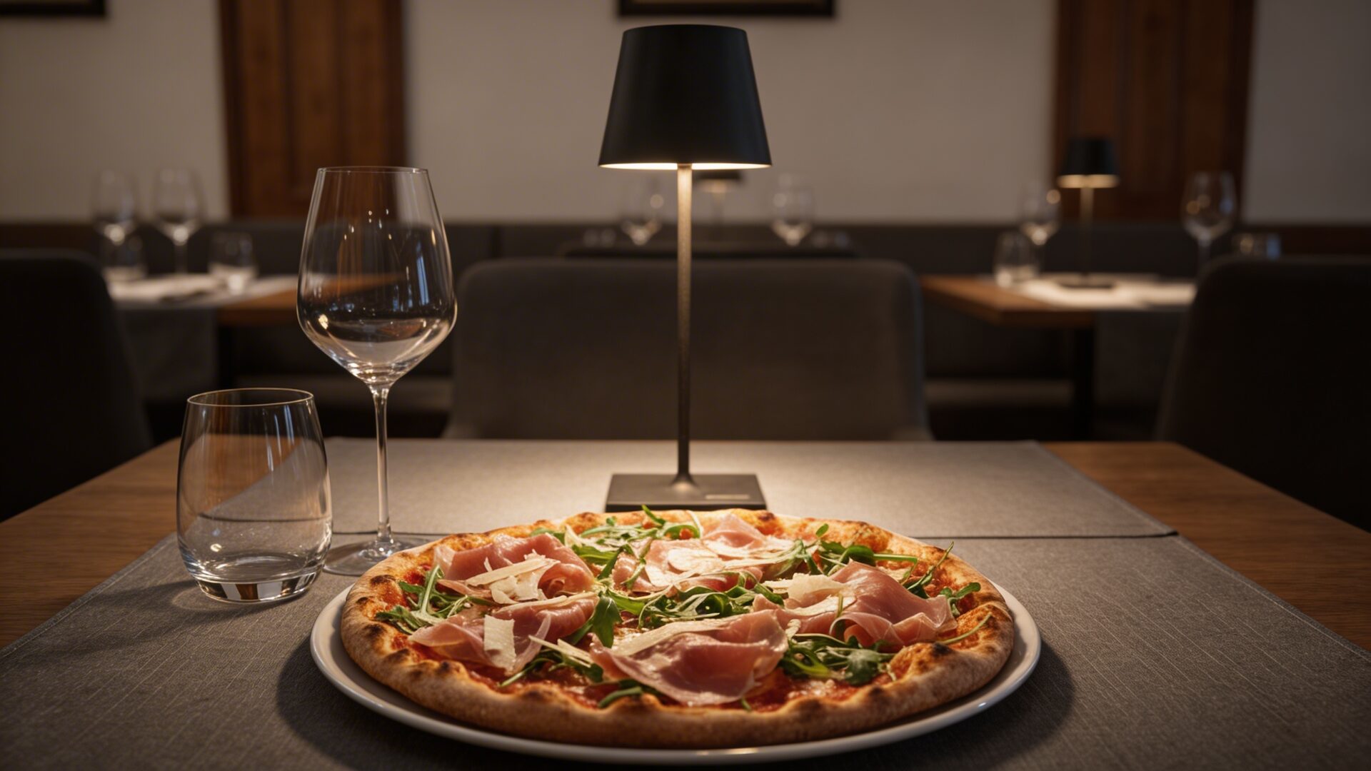 Steinofen-Pizza Prosciutto & Rucola im Castello – Hotel Castel Ischgl