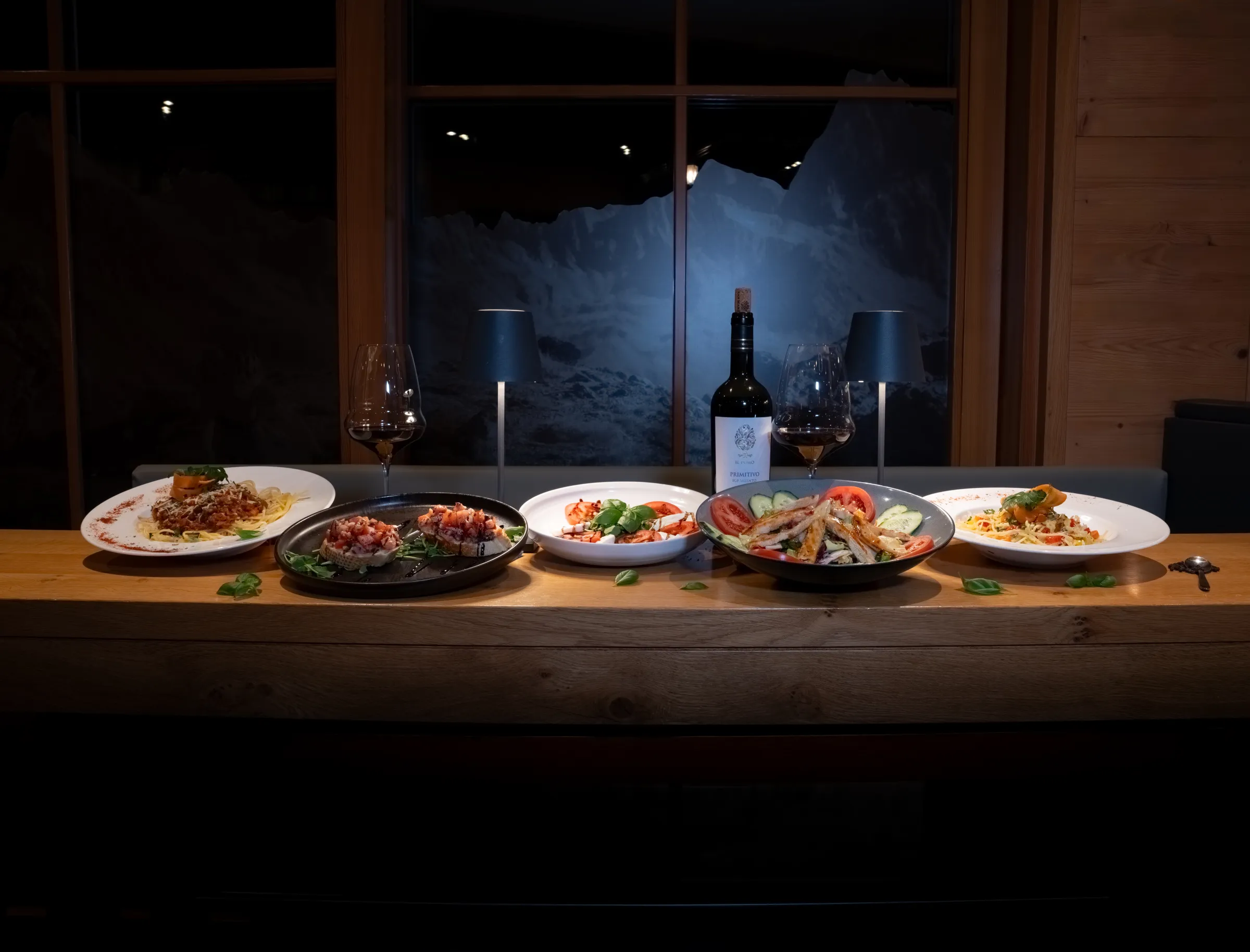 Gedeckter Tisch im Restaurant Castello – Hotel Castel Ischgl